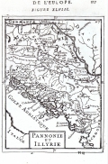 MALLET, ALAIN MANESSON: MAP OF PANNONIA AND ILLYRICUM