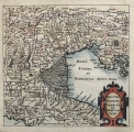 BERTIUS, PETRUS; CLUVER, PHILIP: MAP OF CARNIOLA WITH ITS NEIGHBOURING COUNTRIES